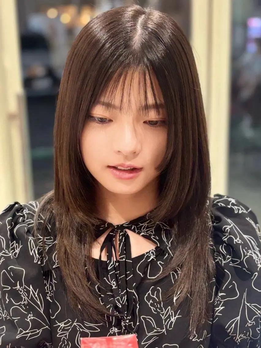 ロング パーマ 縮毛矯正 🌙Ash中目黒 坪内沙月🌙のヘアスタイル