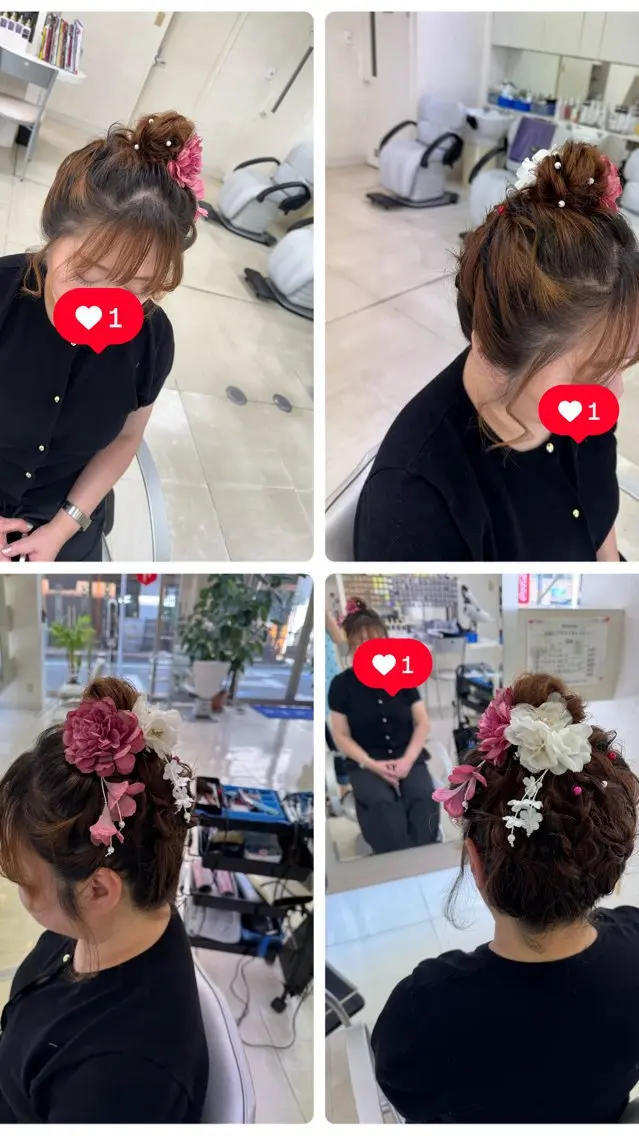 タカハシ リナのヘアスタイル