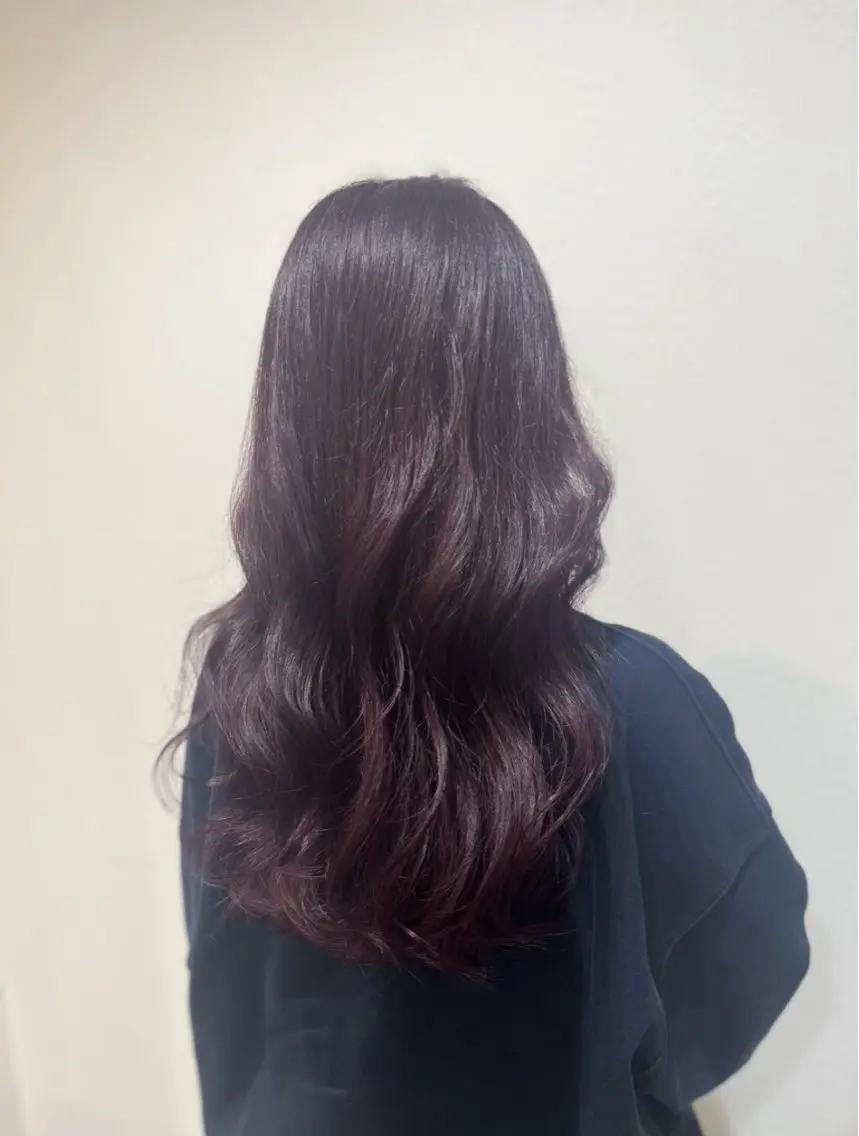 ロング カラー カット ヘアカラー トリートメント 透明感カラー／ 艶感カラー／RAMUのヘアスタイル