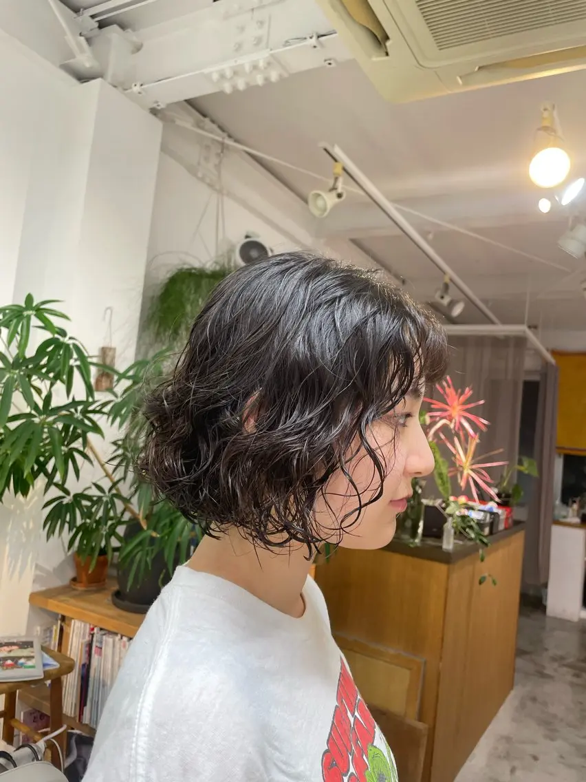 カット+コールドパーマの写真