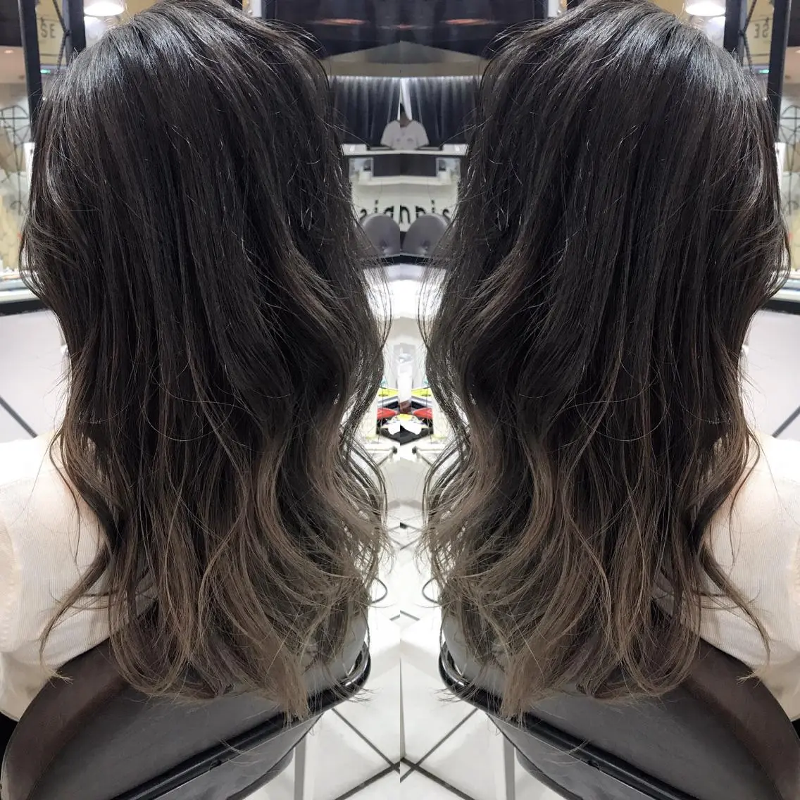 ロング カラー シールエクステ⭐️ オオミタクヤのヘアスタイル