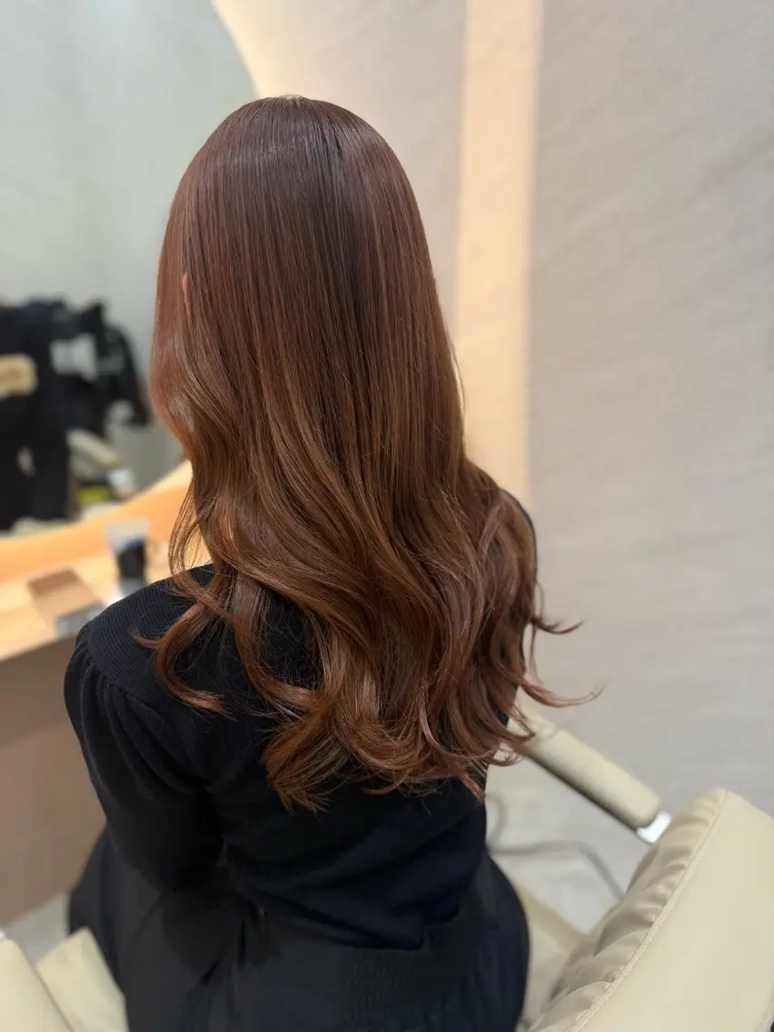 ロング カット ヘアカラー トリートメント 🧡 TOMO🧡のヘアスタイル