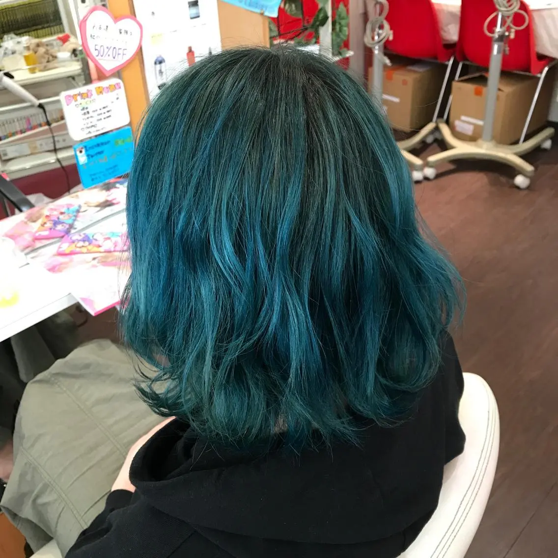ミディアム カラー 櫻井 なんなのヘアスタイル