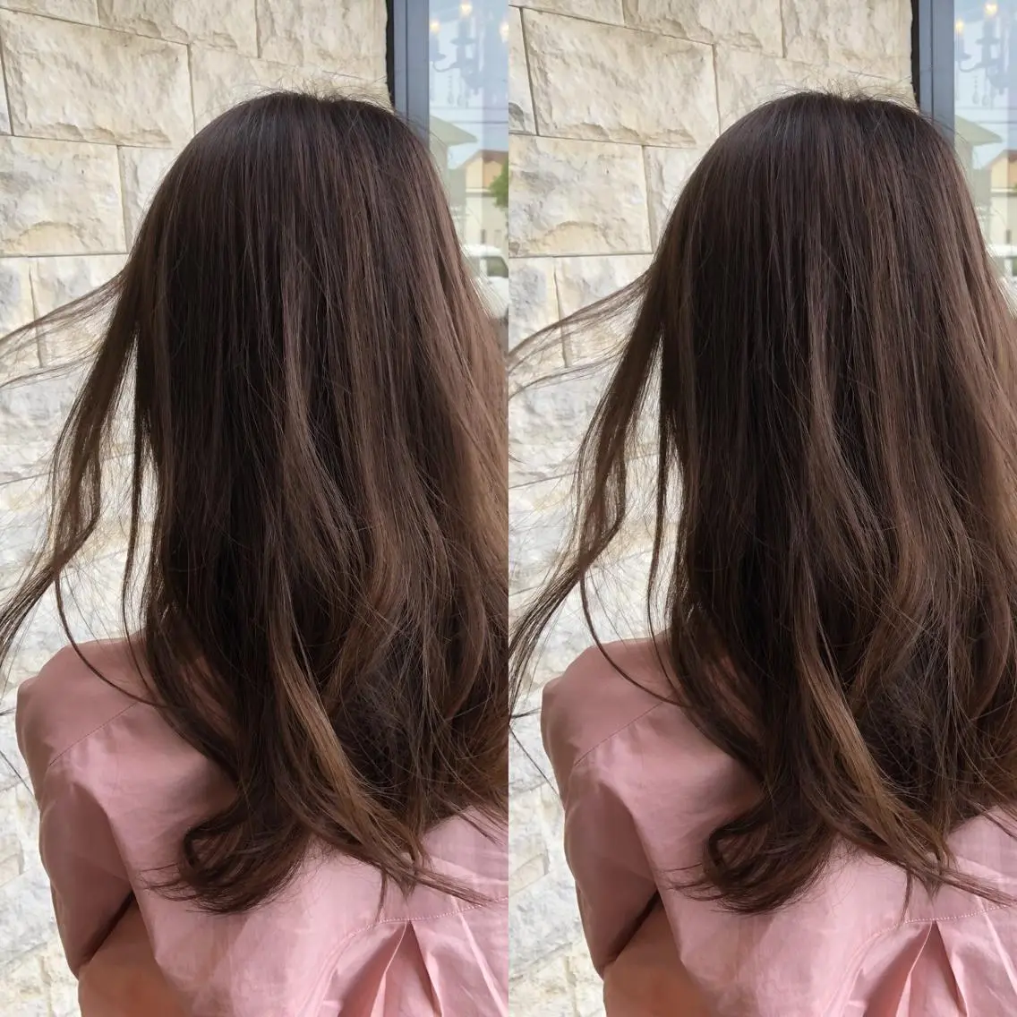 カラー アッシュ アッシュグレー ハイライトカラー 高橋 瑞季のヘアスタイル
