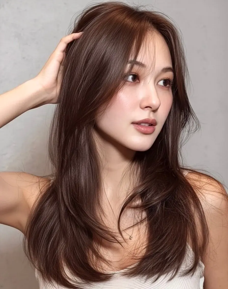 5.ナチュラルから韓国風まで貴方に1番合うに合わせカット(ｶｯﾄ+ﾄﾘ+ｽﾊﾟ+ｾｯﾄ)の写真