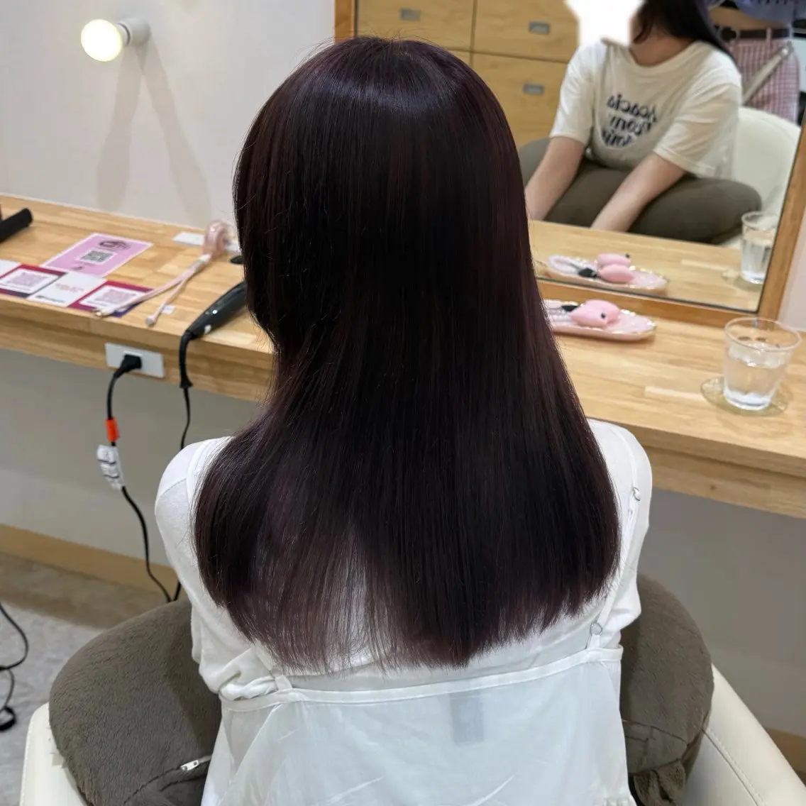 セミロング カラー カット ヘアカラー トリートメント 柔らかいbeige ¦韓国¦🩰マユ🩰のヘアスタイル