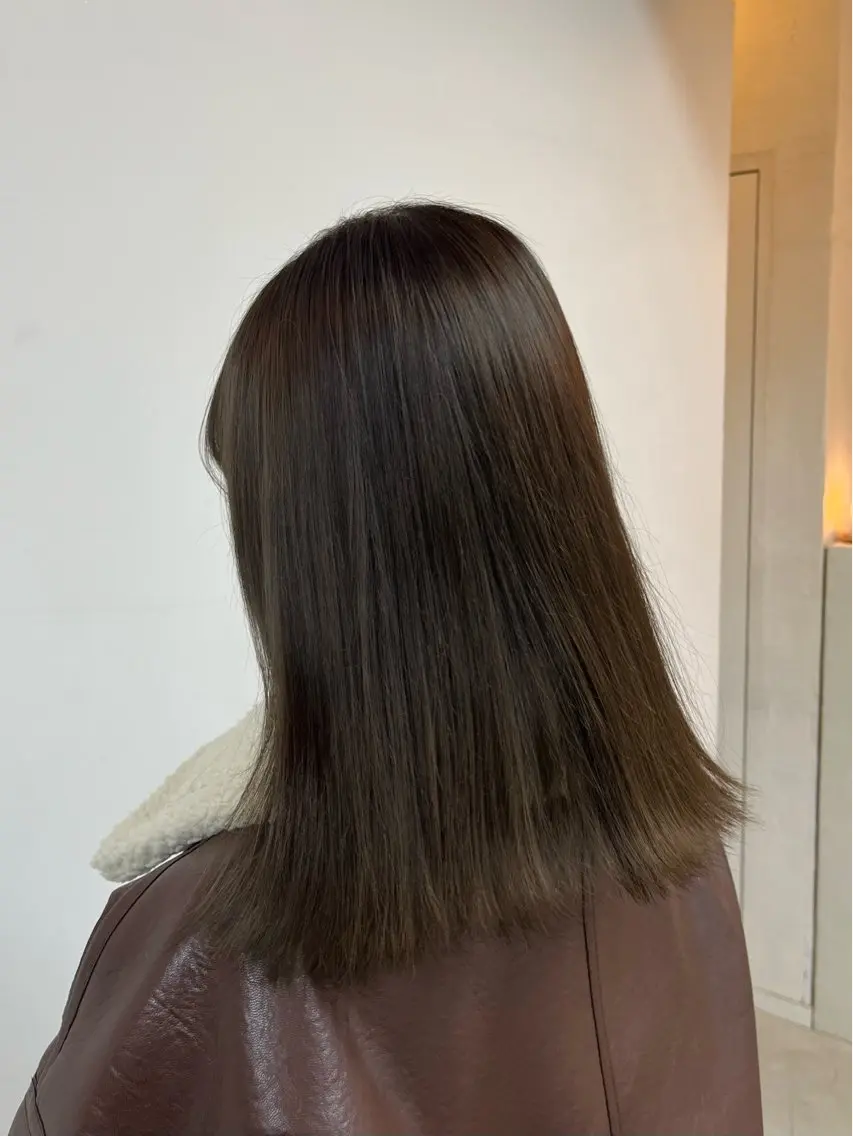 ミディアム カラー ベージュカラー ブラウンカラー ブラウンベージュ person♡kii マオのヘアスタイル