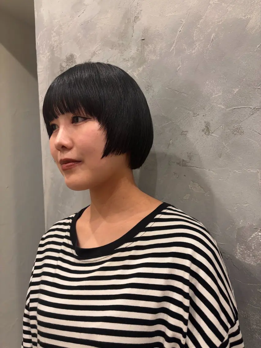ショート ボブ 伸ばしかけ ショートヘア サイドバング yui /山形/ BLUCKのヘアスタイル