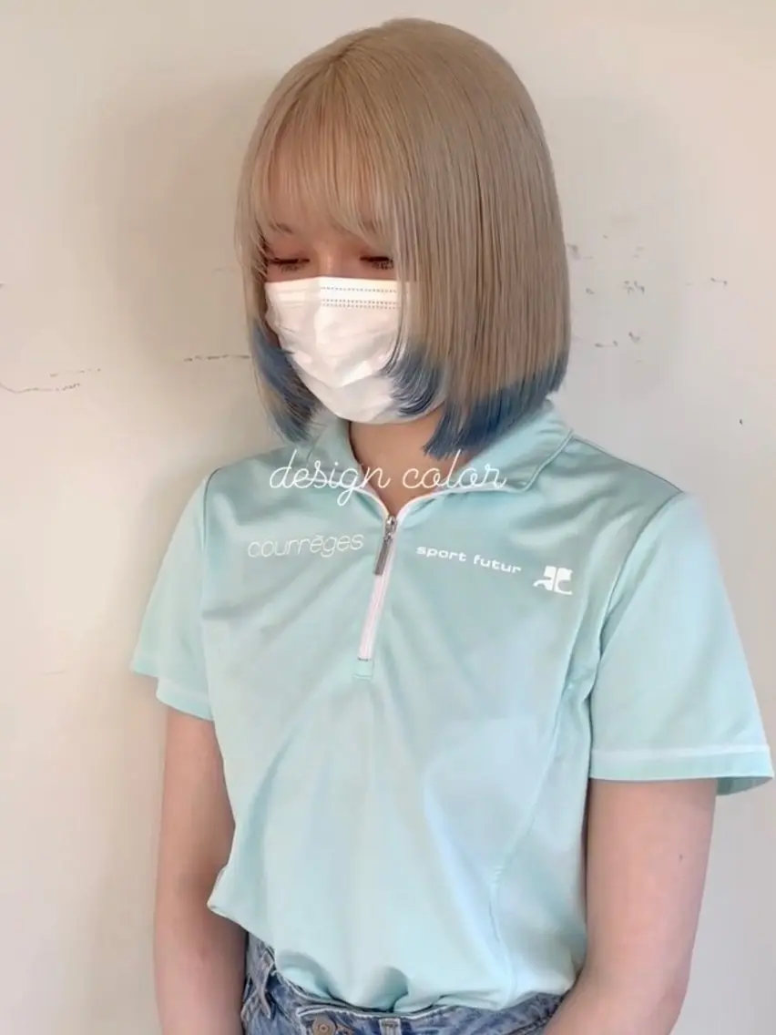ショート カラー 江坂エリア最安値◎ ブリーチ*土田のヘアスタイル