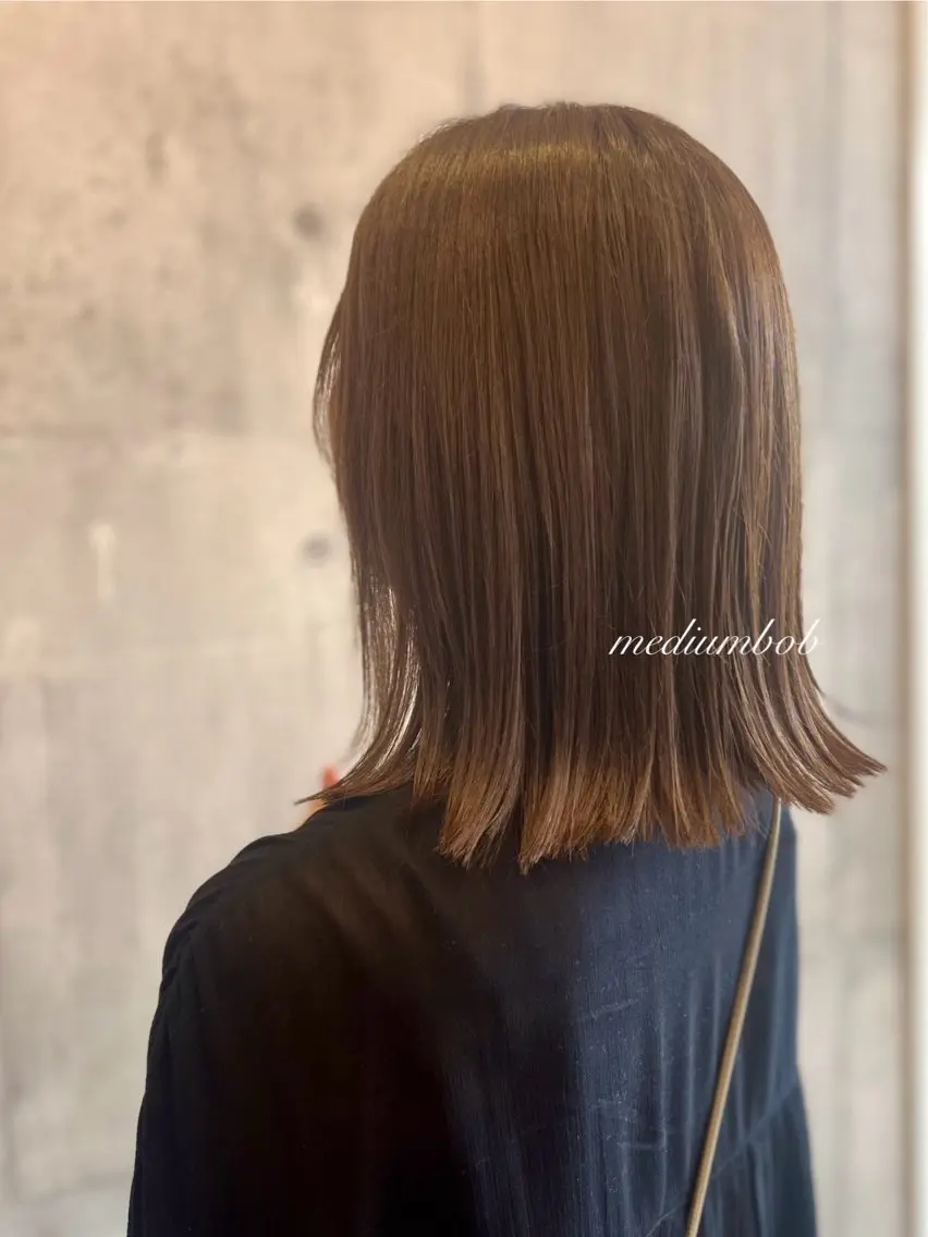 ミディアム ボブ いけだ さやかのヘアスタイル