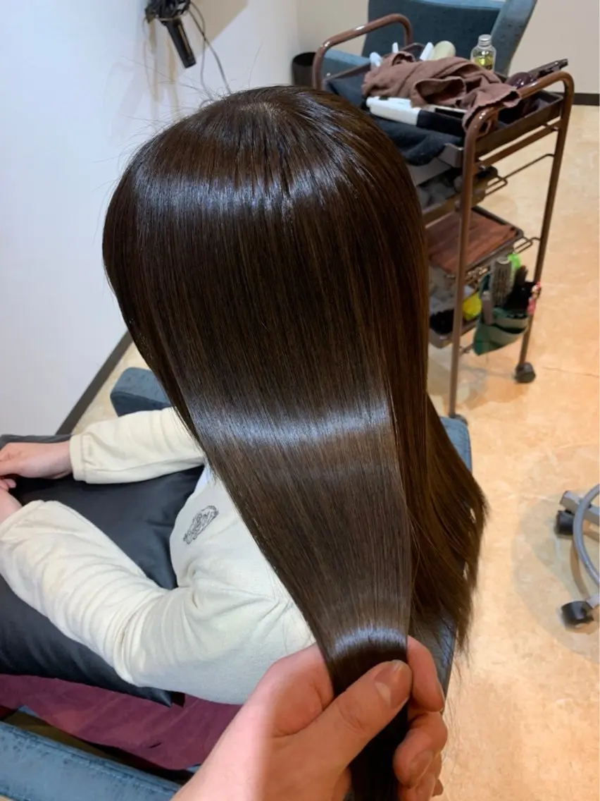 ミディアム 【清瀬】パサツキ 広がり改善川合剛史のヘアスタイル