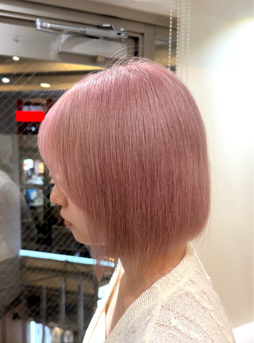 ショート カラー ピンクカラー ヘアカラー 🌈レイヤーカット/ ハイトーン🌈タクマのヘアスタイル