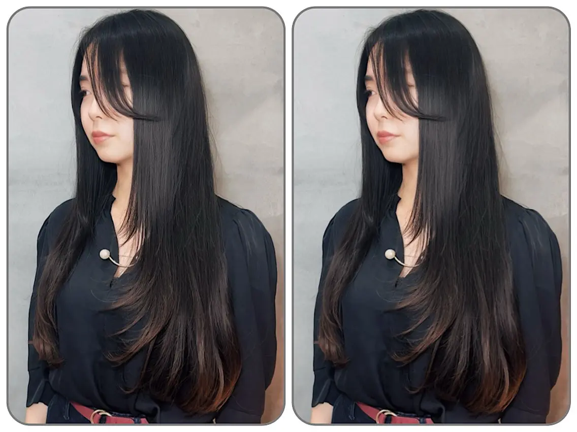 ロング Tiktok5.8 万人🔥HAOのヘアスタイル