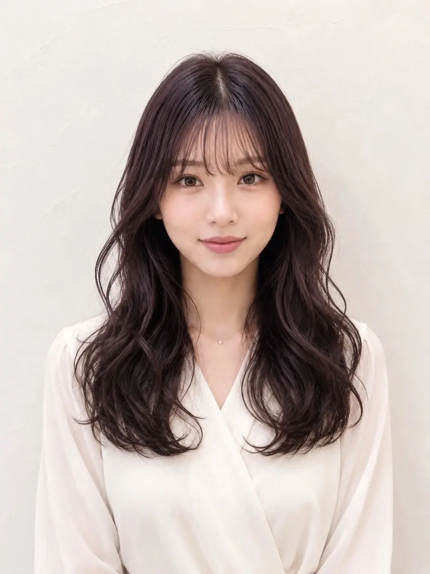 ロング カラー カット ヘアカラー トリートメント 透明感カラー/艶髪/ 🫧乳井悠香のヘアスタイル
