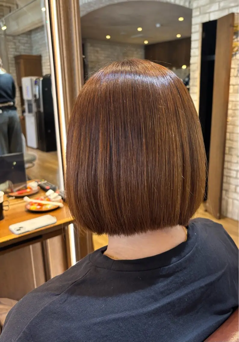 ミディアム カラー ヘアアレンジ 縮毛矯正 トリートメント 🫧縮毛矯正/髪質 改善🫧熊野未来のヘアスタイル