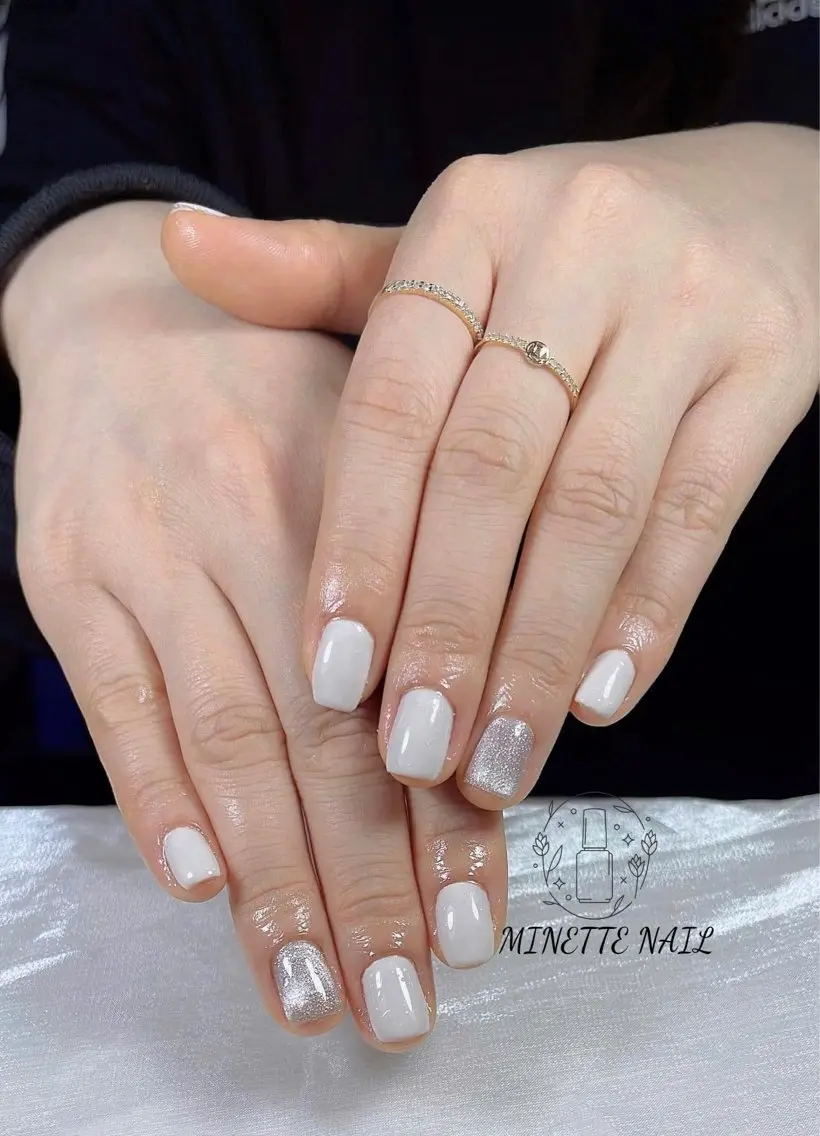 ネイル フレンチネイル ジェルネイル マグネットネイル 持ち込み ニュアンスネイル ハンドネイル Minette Nailのネイルデザイン