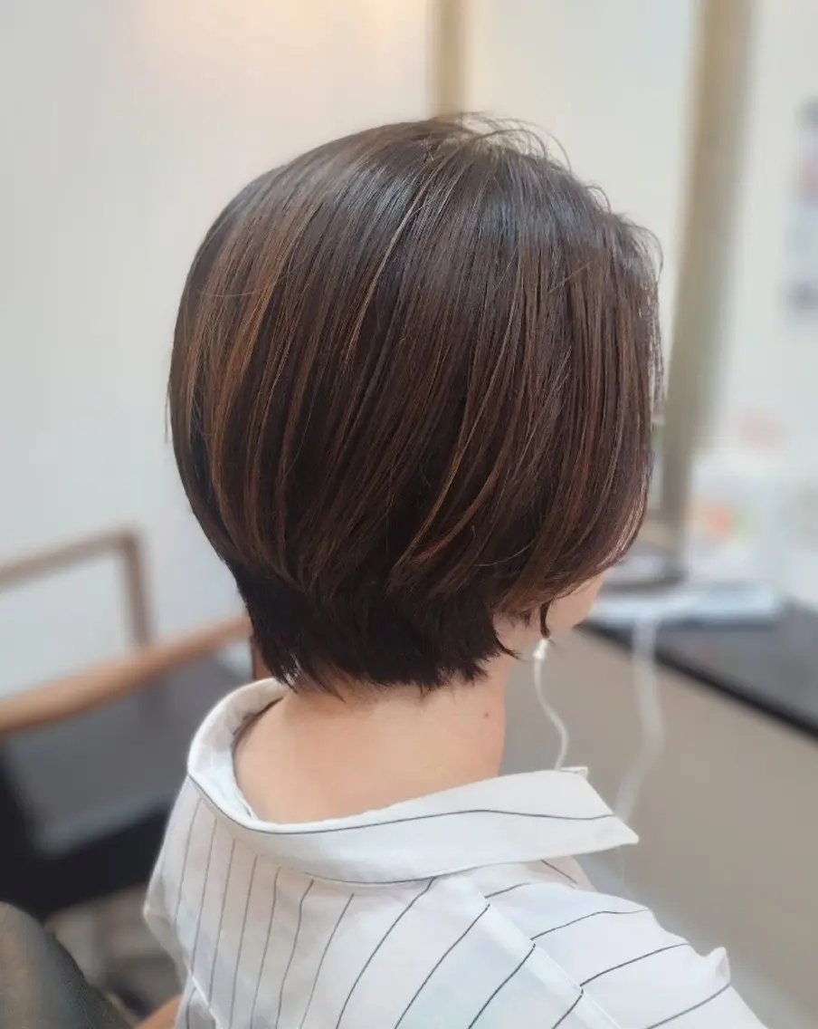 ミディアム ショートボブ ボブ Ｒ＆Ｒ倉敷店 TOMOCOのヘアスタイル