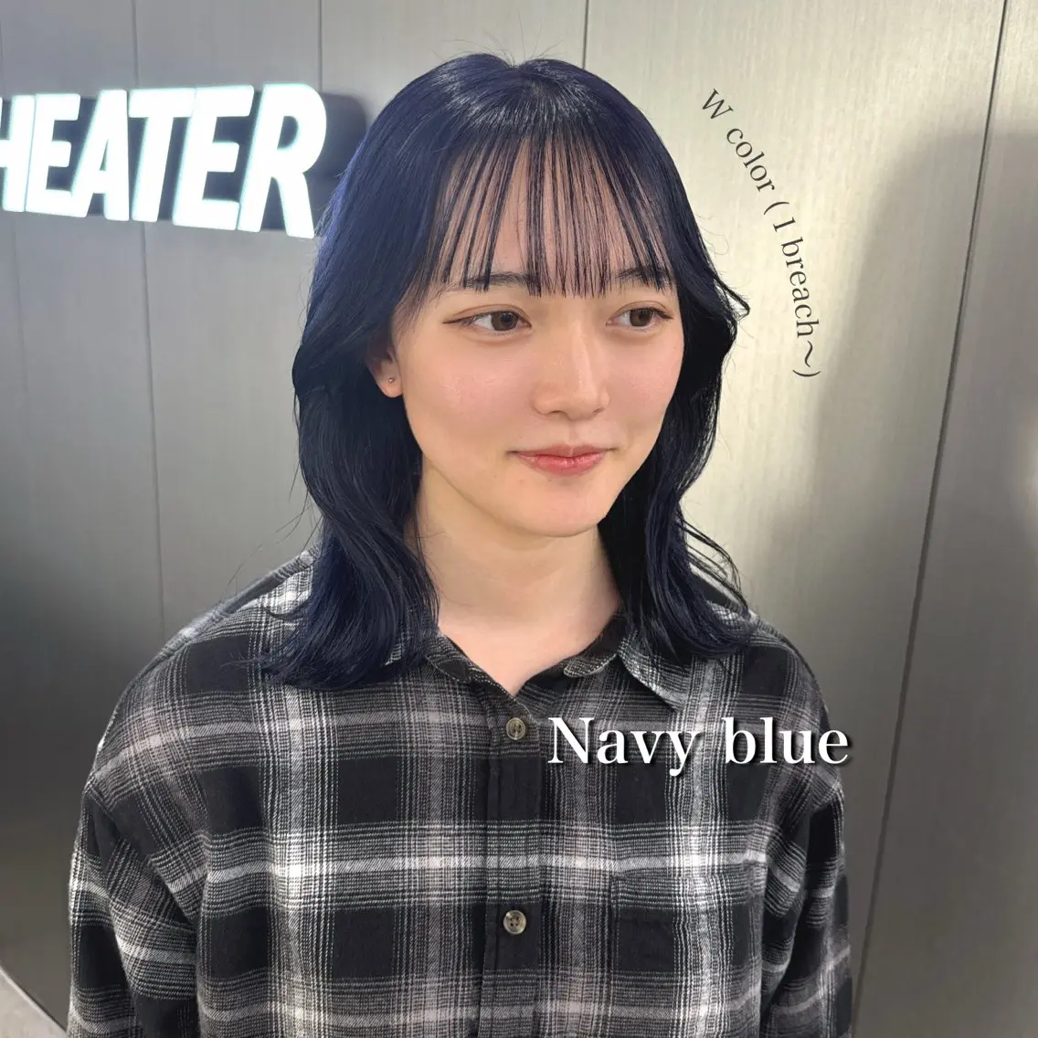 ロング カラー 暗髪🩶ラベンダー/ ブルー/ユウナ🤍のヘアスタイル