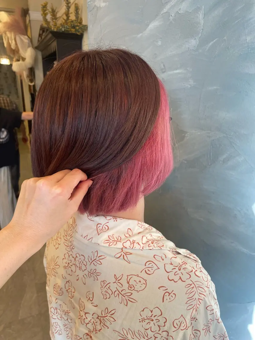 ミディアム hair make echo滿木あい花のヘアスタイル