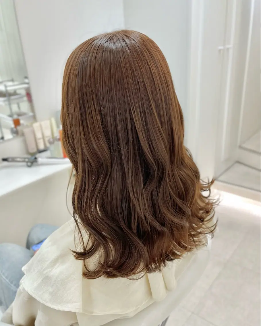 ミディアム カラー ヘアカラー ParveMix￤ 大賀さつき🍨🤍のヘアスタイル
