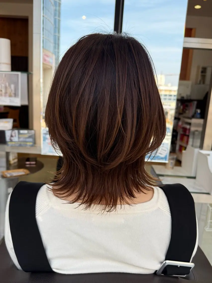 ミディアム くびれヘア カット 小芝涼介/レイヤー /メンズパーマ✂️のヘアスタイル