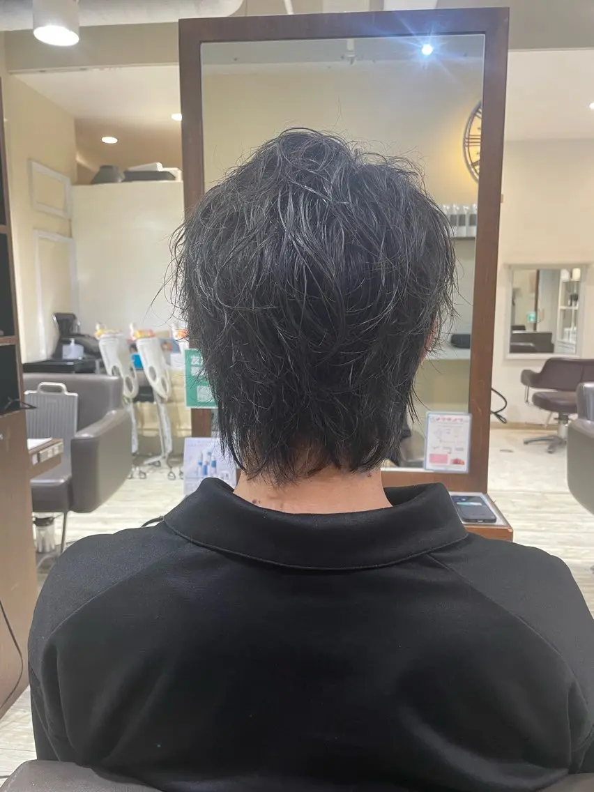 ショート パーマ メンズ カット パーマ 【水素カラー/メンズ 】Lee布施/純平のヘアスタイル