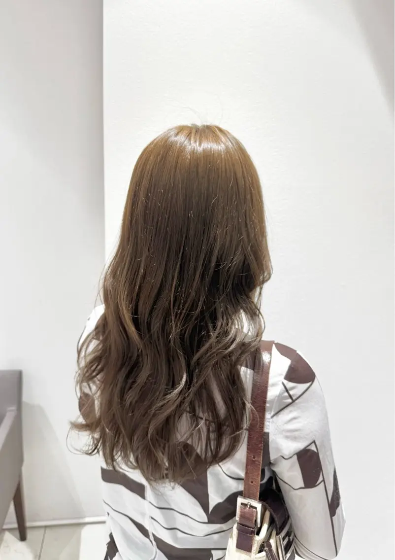 ロング カラー ベージュカラー オリーブベージュ ヘアカラー トリートメント 桜新町/ Mea⭐︎のヘアスタイル