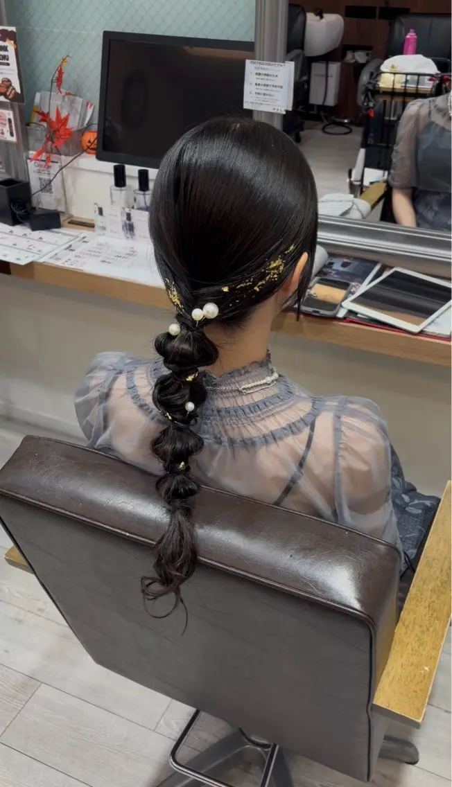 ヘアアレンジ ガーリー🎀透明感 /似合わせ/ヘアアレのヘアスタイル