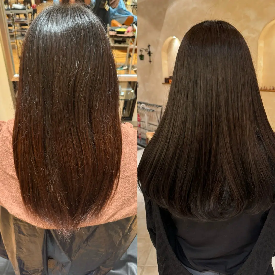 カラー ブラウンカラー オリーブブラウン 北島 菜々美のヘアスタイル
