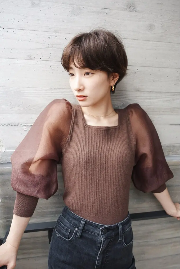 ショート ショートヘア 暖色/パーマ 🌼クニトウメイのヘアスタイル