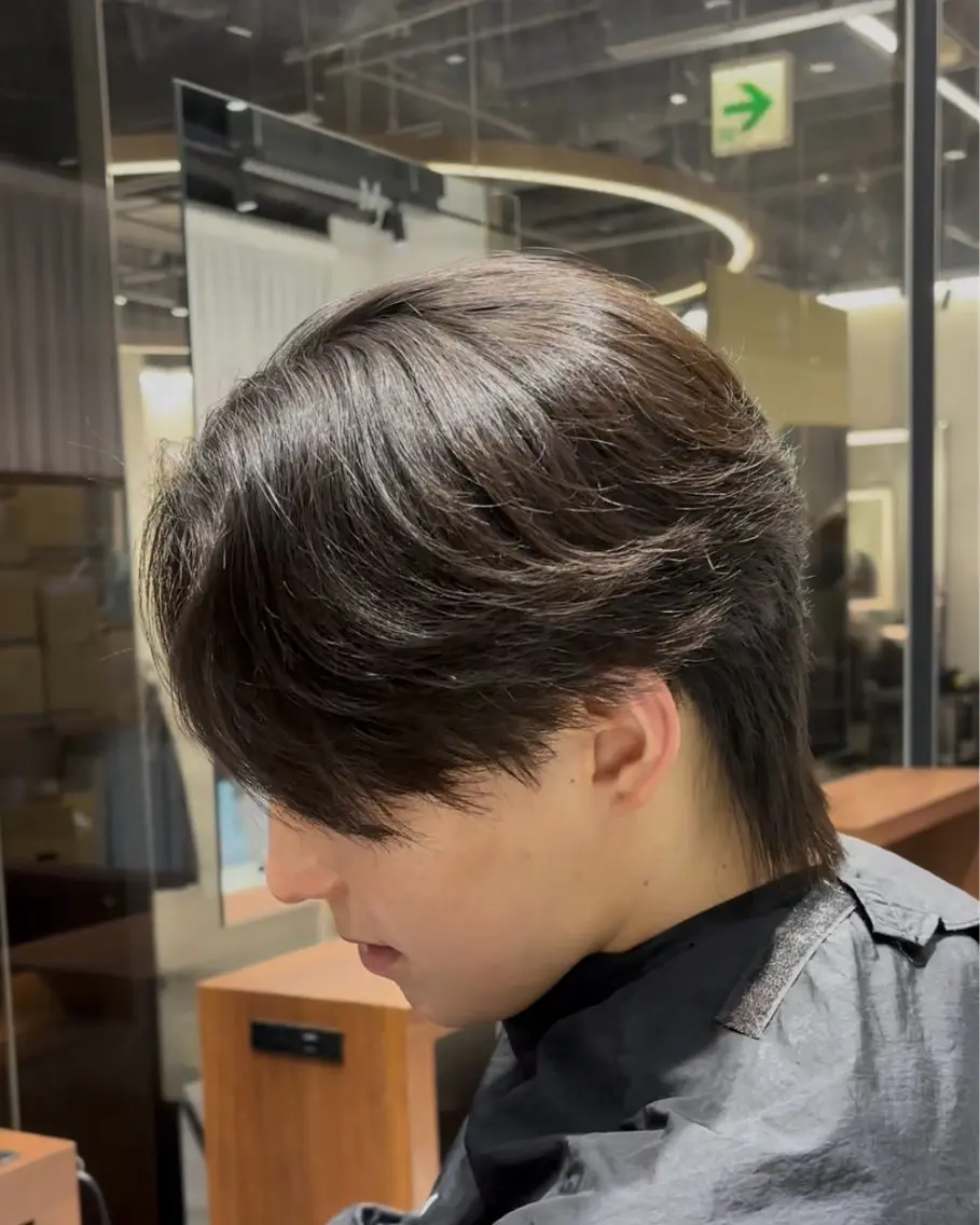 パーマ メンズ カット 縮毛矯正 高崎 堅心のヘアスタイル
