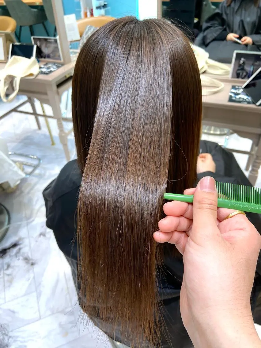 🍀縮毛矯正+スチームトリートメント🍀ナチュラルでもしっかりでも可🙆♂️😇天使の輪😇を是非体験して下さい✨の写真