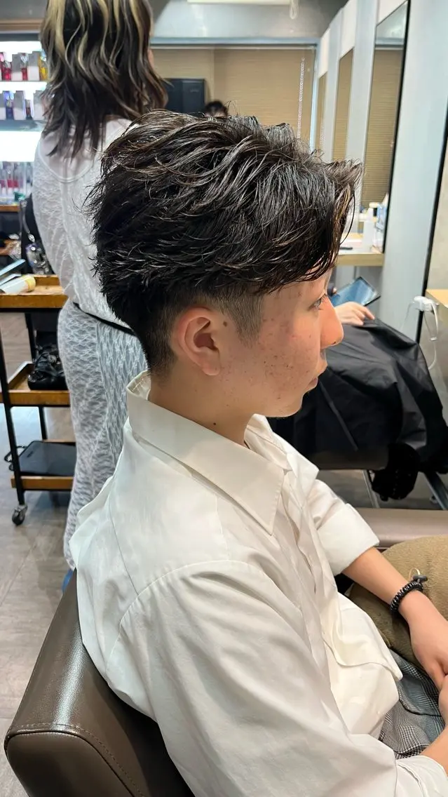 メンズ カット メンズカット パーマ飯野友喜のヘアスタイル