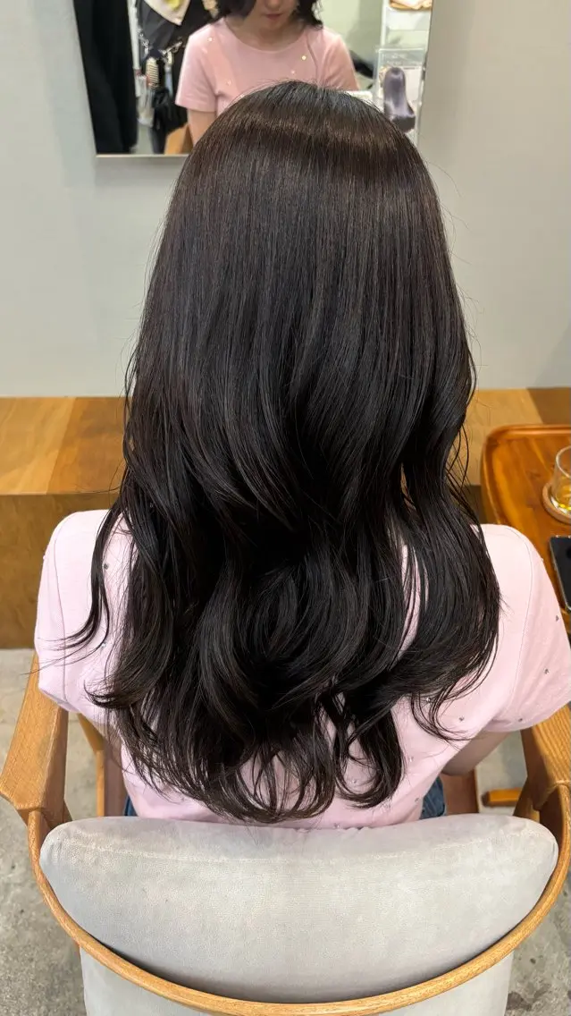 ロング カラー ヘアカラー トリートメント Asumi/透明感 暖色カラーのヘアスタイル