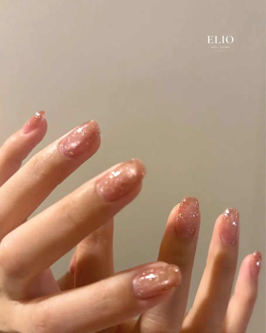ネイル キラキラネイル ラメ(グリッター) マグネットネイル ハンドネイル Elio 国泰寺のネイルデザイン