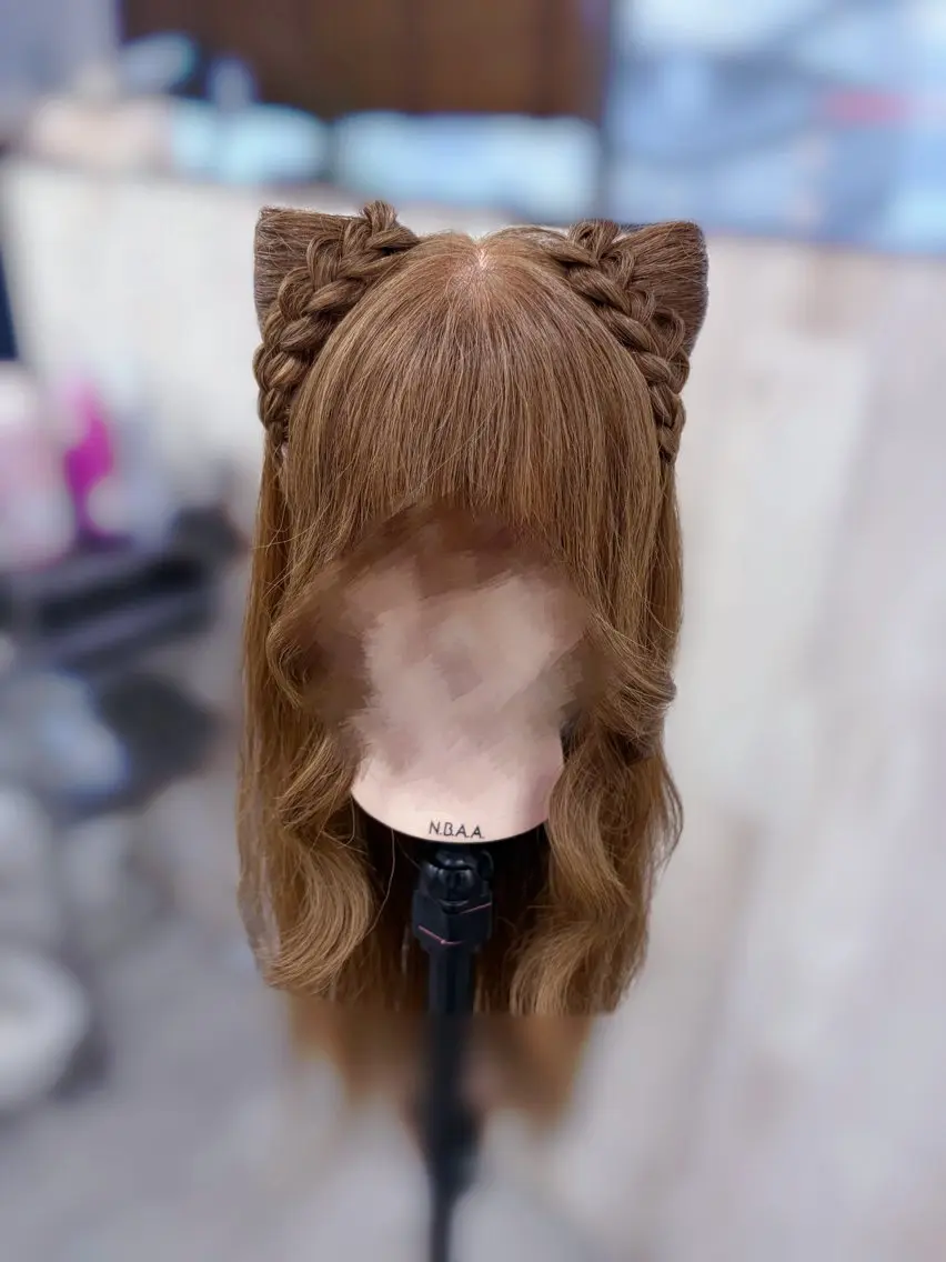 猫耳ヘアの写真