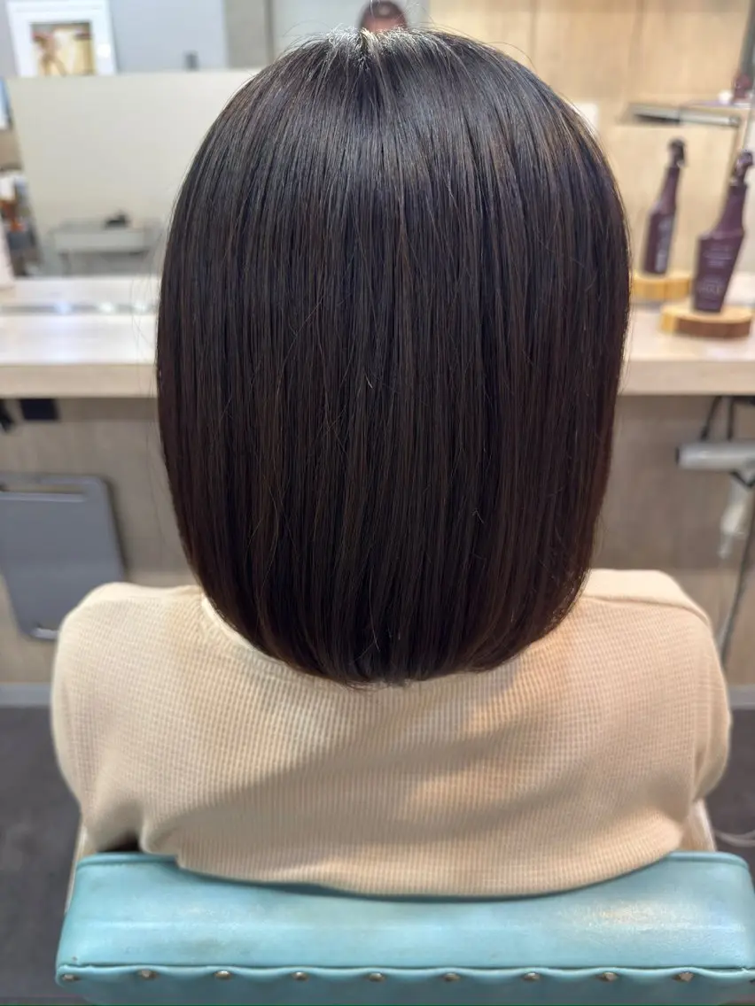 ショート 縮毛矯正 吉野 可林のヘアスタイル