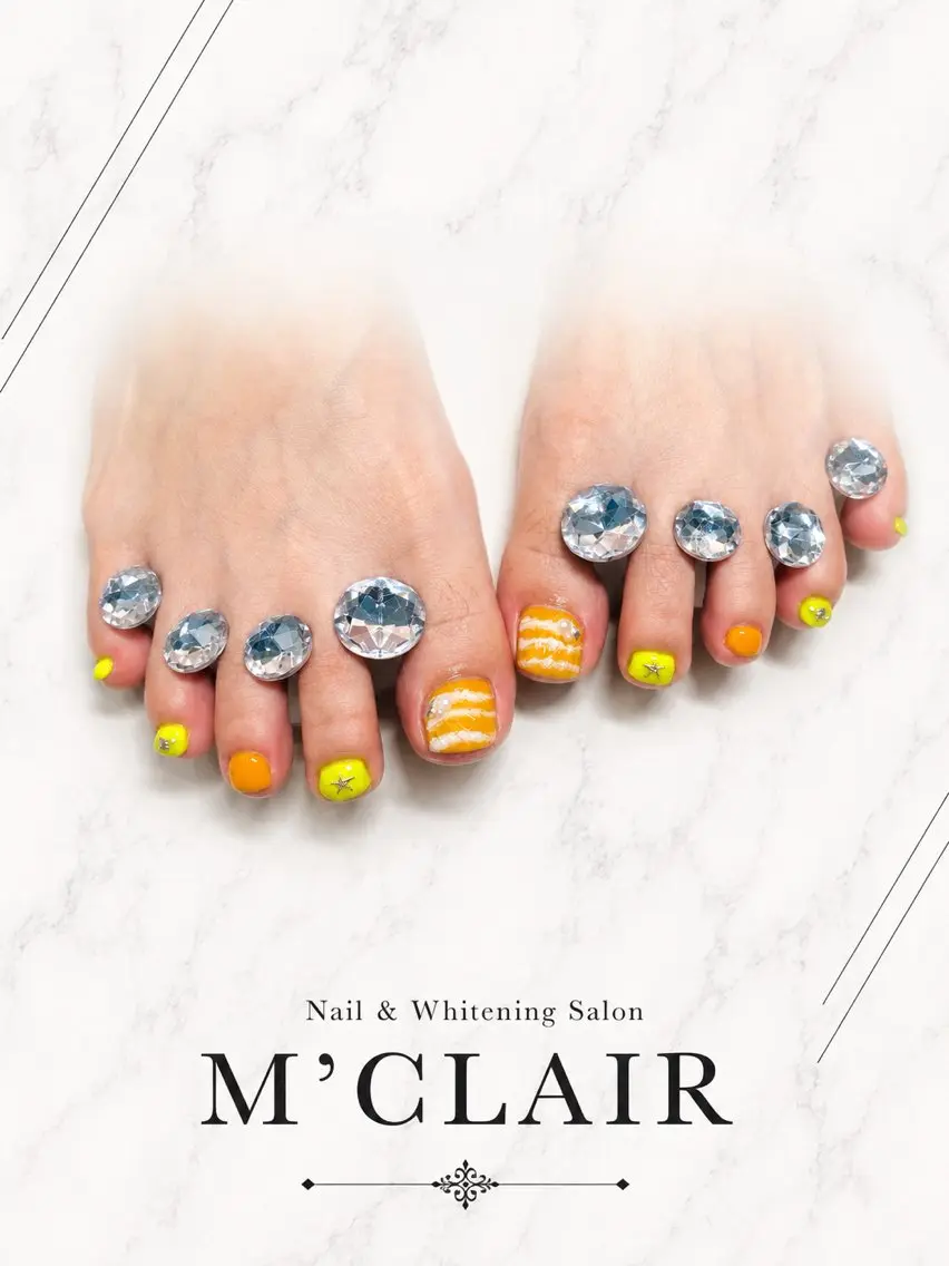ネイル フットネイル M'CLAIR makikoのネイルデザイン
