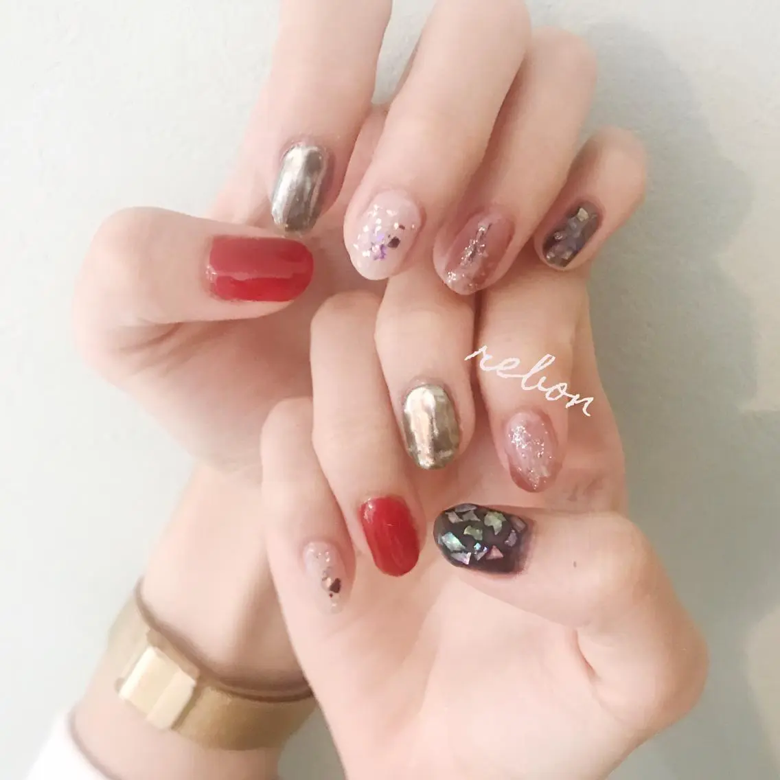 ネイル ハンドネイル フットネイル rebon＊ natsukiのネイルデザイン