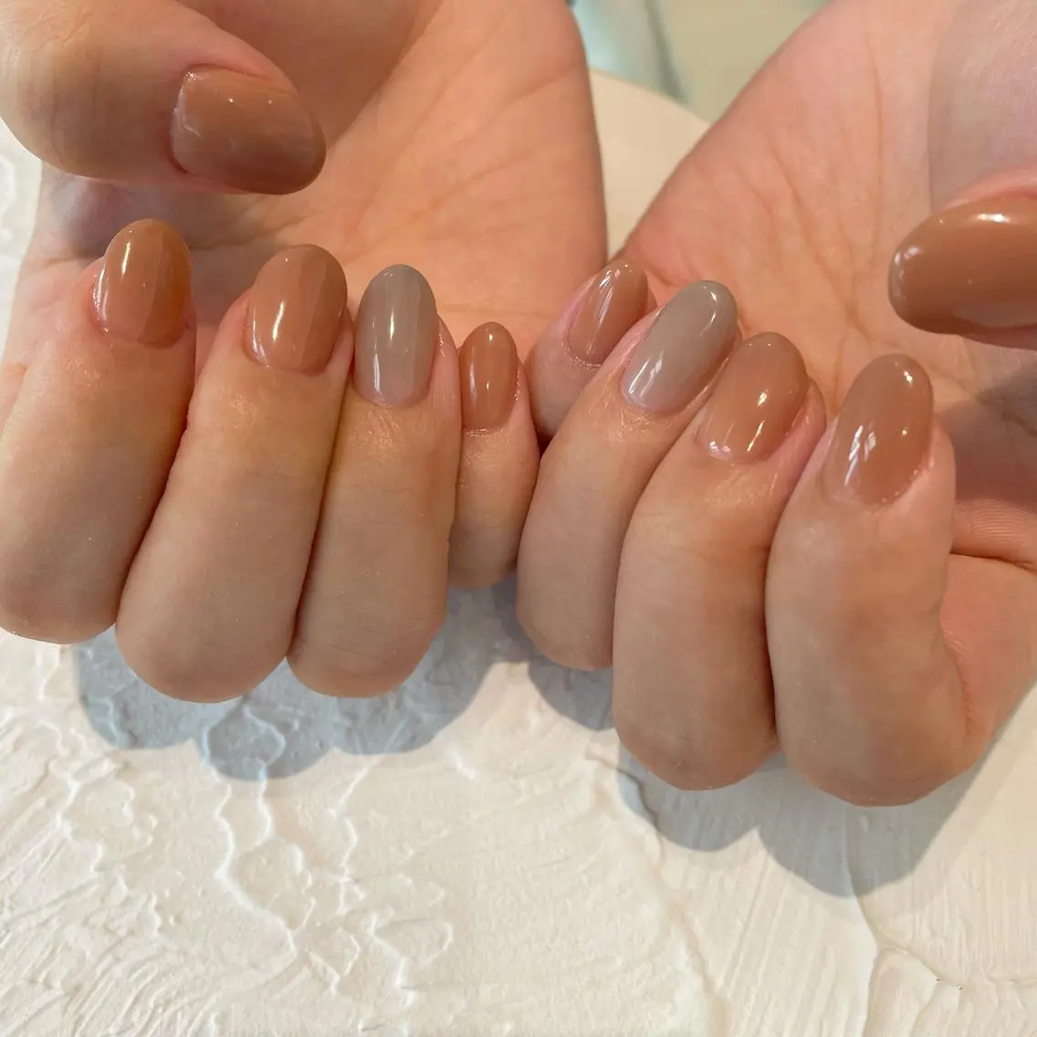 ネイル ワンカラーネイル tete'o nail RIEのネイルデザイン