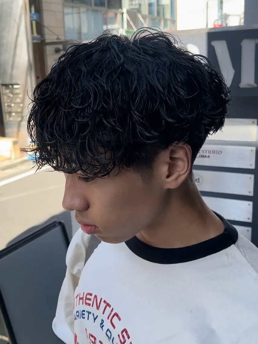 パーマ メンズ カット パーマ 🔥メンズ特化🔥 永瀬椋のヘアスタイル
