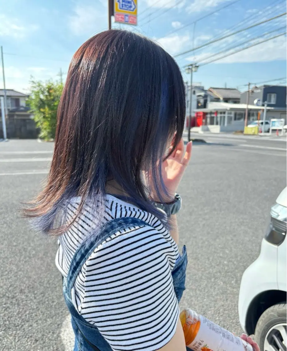 ❄️トレンド感UP⤴【minimo特別価格】インナーカラー×透明感ベースカラー✨ブリーチ込で¥7,700💎の写真