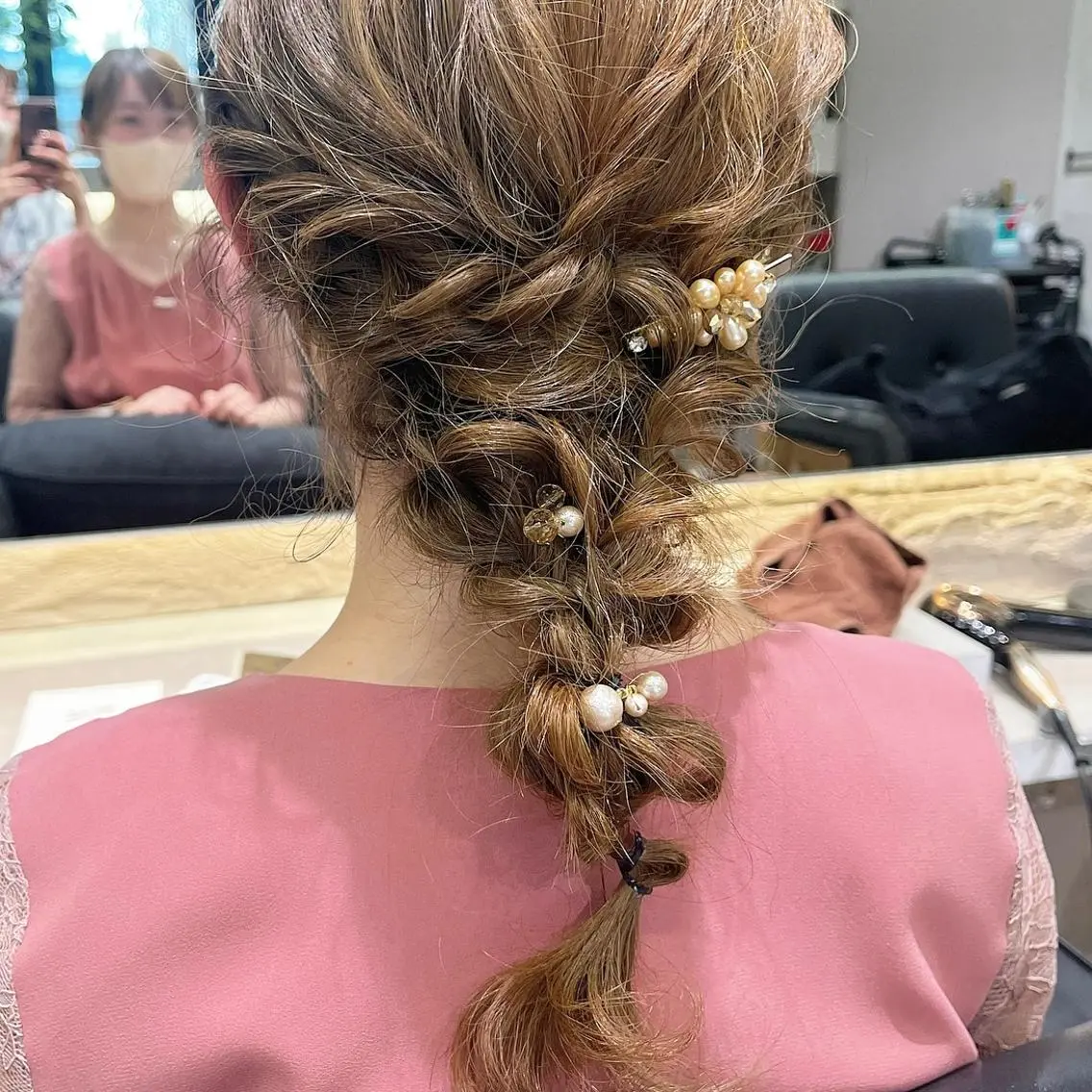 ヘアアレンジ 簡単アレンジ ヘアセット 荒川 ひなの 新川崎のヘアスタイル
