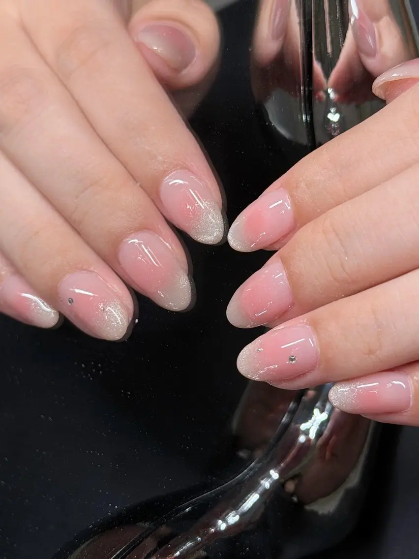 ネイル チークネイル ハンドネイル nailpark_ MITSUMEみつきのネイルデザイン
