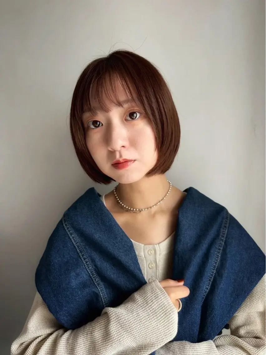 ショート カラー 透明感カラー ピンクカラー ヘアカラー 六本木乙羽 透明感ツヤカラー🧸のヘアスタイル