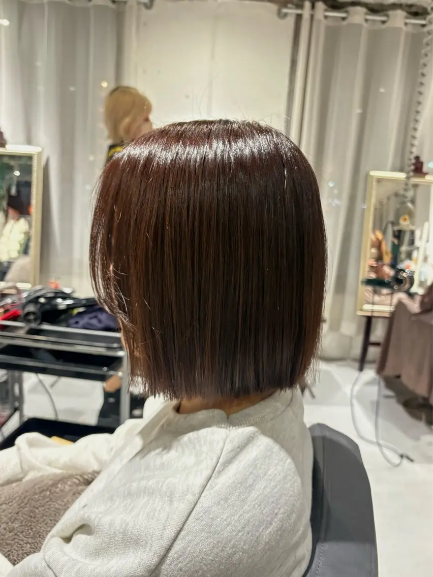 ショート カラー ベージュカラー オリーブベージュ ボブ カット ヘアカラー inc新小岩 🌱MANAMIのヘアスタイル