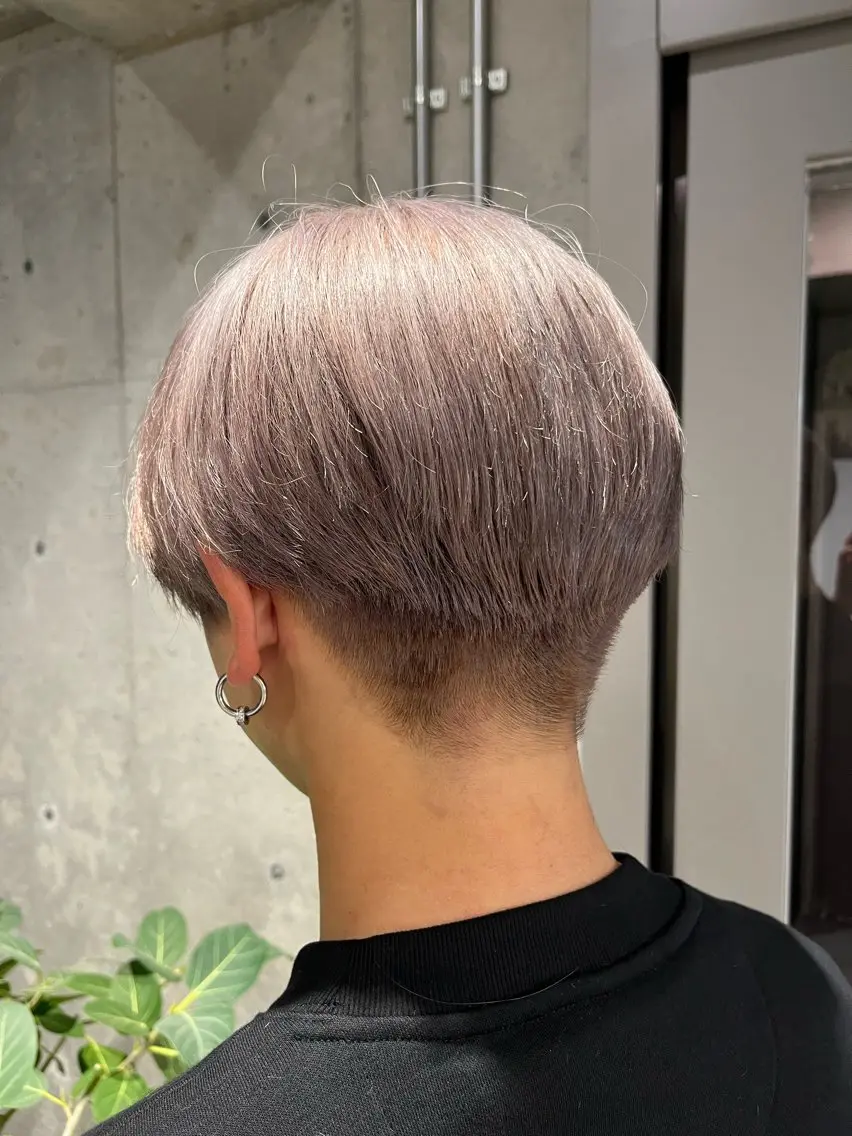 カラー メンズ カット ヘアカラー トリートメント ボブ×艶カラー 特化・リクト💥のヘアスタイル