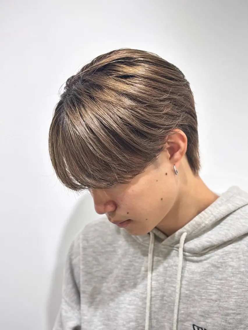 【ブリーチ毛でもOK】✂️メンズカット＋ブリーチ毛縮毛矯正ホームケアセット付き✂️の写真