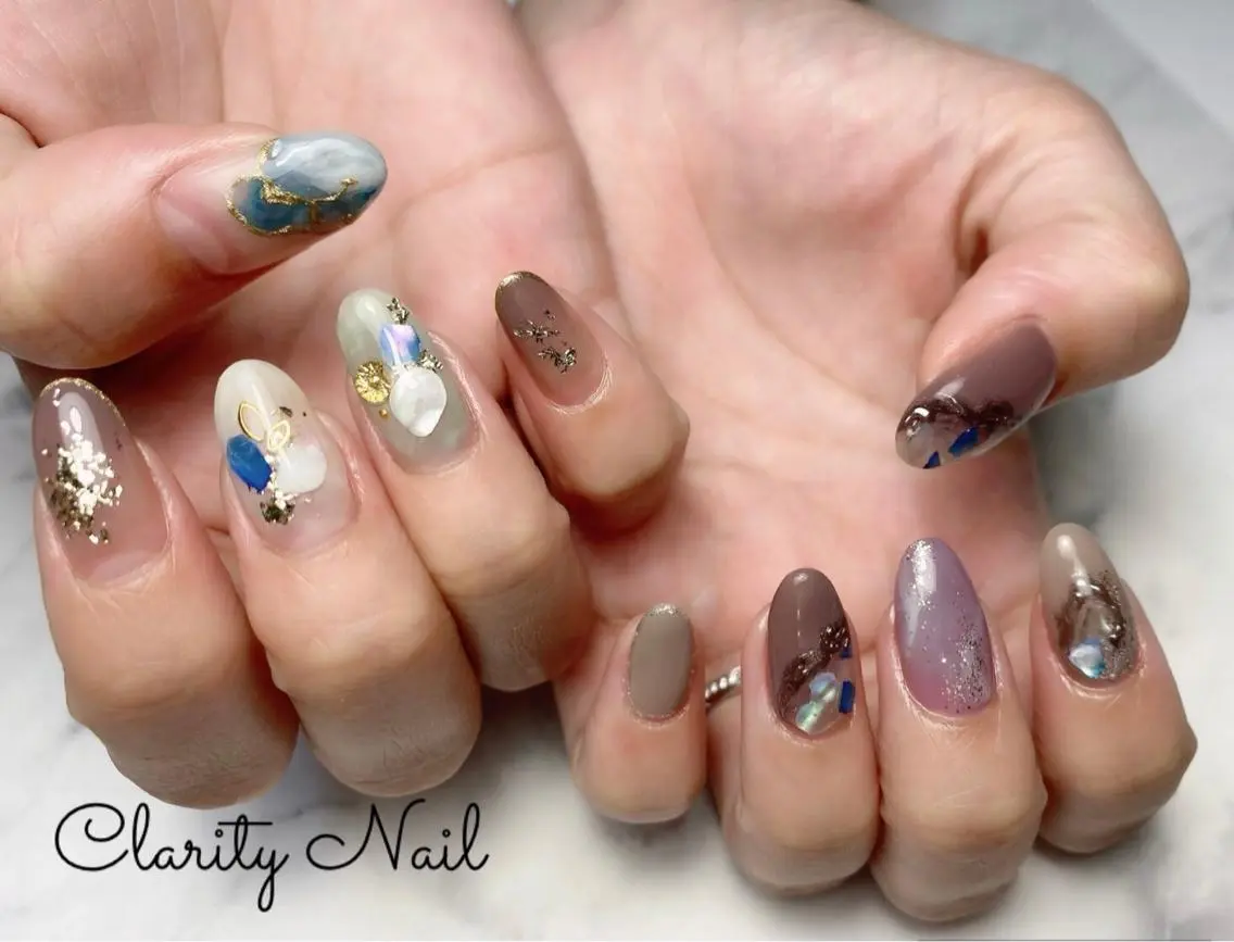 ネイル アートネイル 持ち込み ハンドネイル Clarity Nailのネイルデザイン