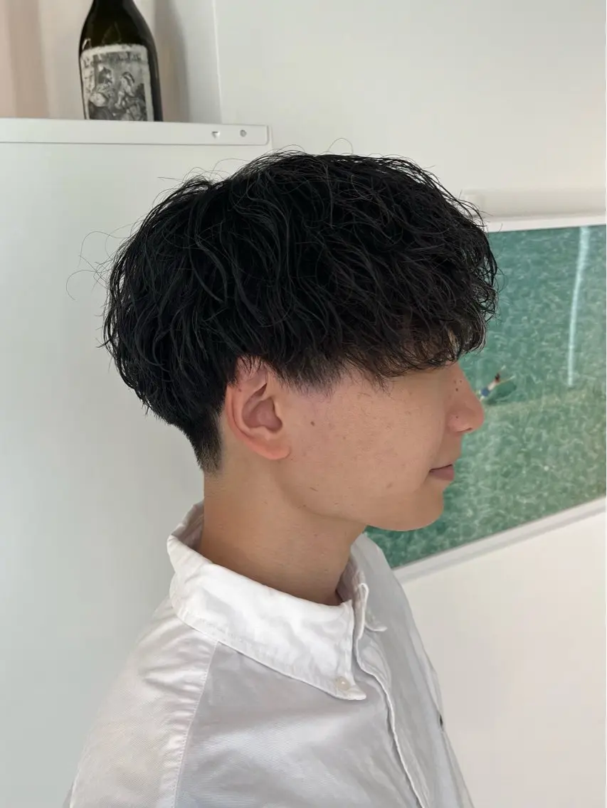 ショート パーマ メンズ 🏆メンズヘア特化 🥇代表りんぺーのヘアスタイル